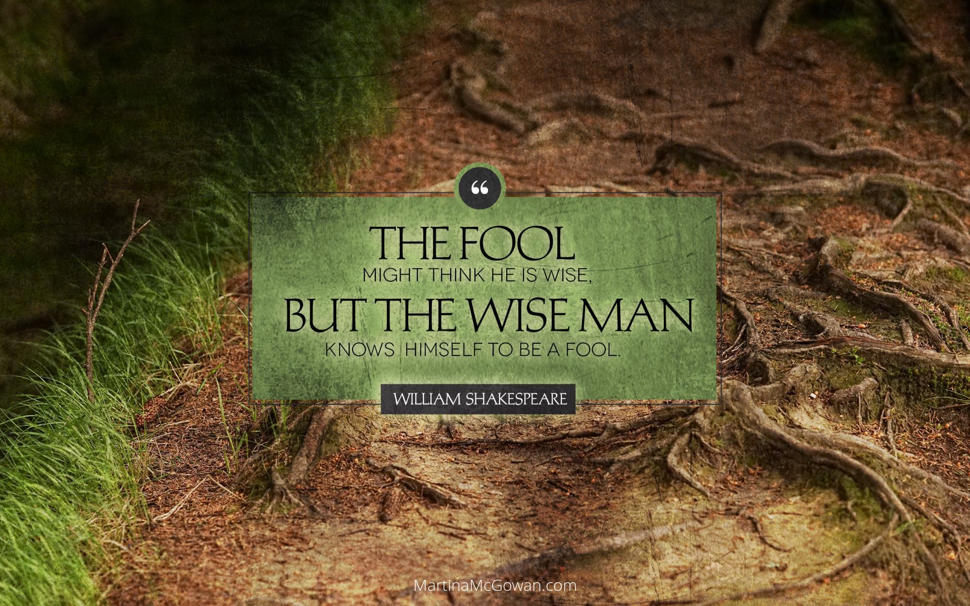 https://MartinaMcGowan.com Shakespeare, fool